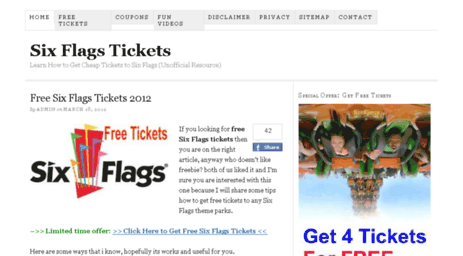 sixflagstickets.org