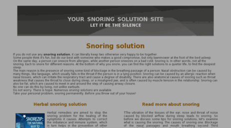 snoringsolutions.biz