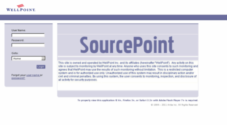 sourcepoint.wellpoint.com