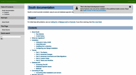 south.readthedocs.org