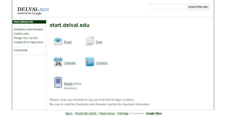 start.delval.edu