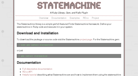 statemachine.rubyforge.org