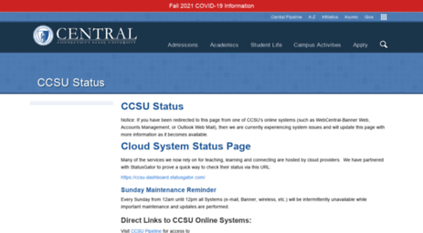 status.ccsu.edu