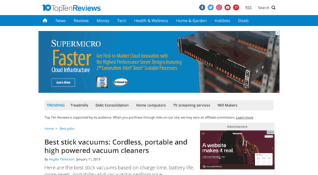 stick-vacuum-review.toptenreviews.com