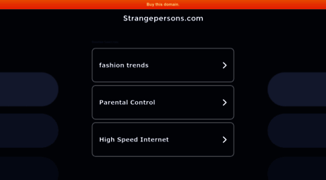 strangepersons.com
