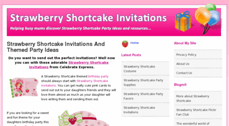 strawberryshortcakeinvitations.com