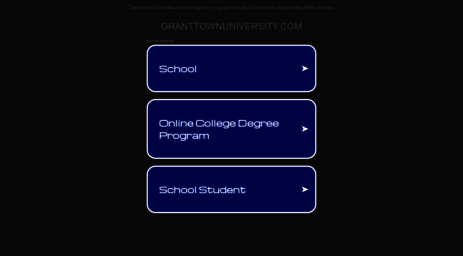student.granttownuniversity.com