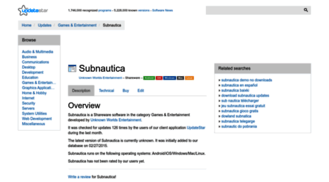 subnautica.updatestar.com
