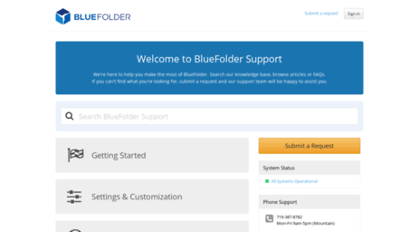 support.bluefolder.com