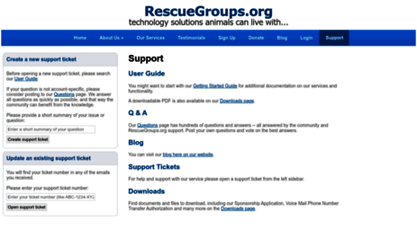 support.rescuegroups.org