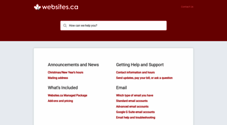 support.websites.ca
