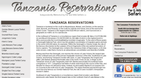 tanzaniareservations.com