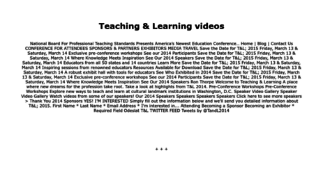 teachinglearning2014.org