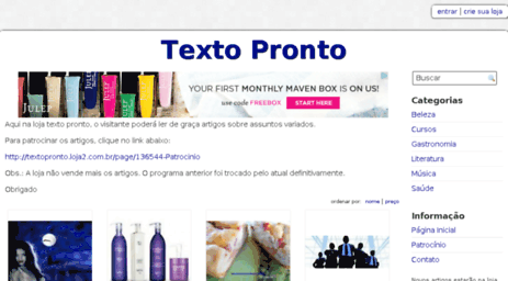 textopronto.loja2.com.br