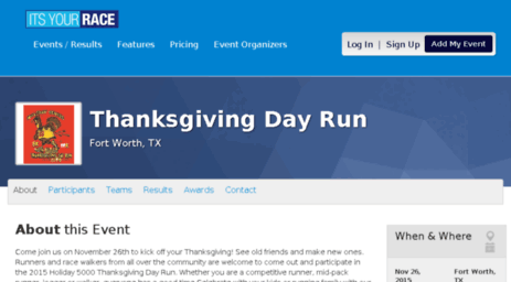 thanksgivingdayrun.itsyourrace.com