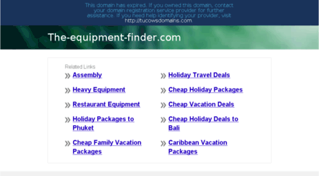 the-equipment-finder.com
