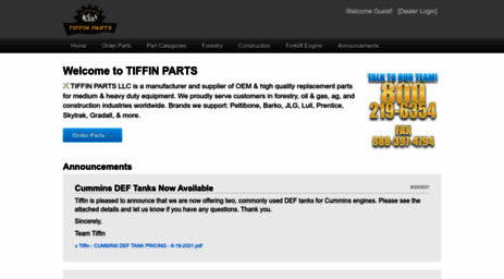 tiffinparts.com