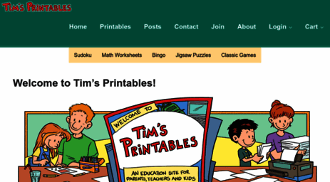 Tim's Printable Visit Timvandevall.com - Welcome to Tim's Printables! - Tim's Printables.