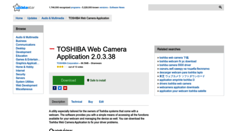 toshiba-web-camera-application.updatestar.com