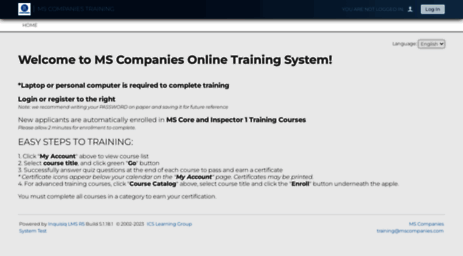 training.mscompanies.com