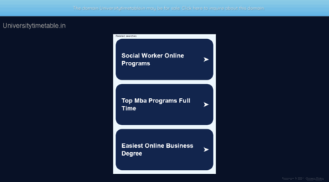 universitytimetable.in