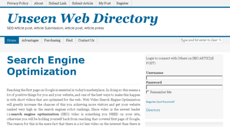 unseenwebdirectory.com