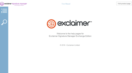 user-manuals.exclaimer.com