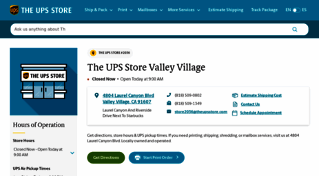 valleyvillage-ca-2036.theupsstorelocal.com