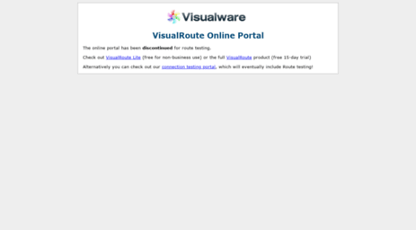 visualroute.visualware.com