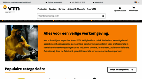 Visit Vtn.nl - VTN Veiligheidstechniek Nederland - PBM Specialisten ...