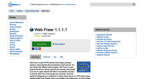 web-freer.updatestar.com