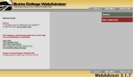 webadvisor.butte.edu