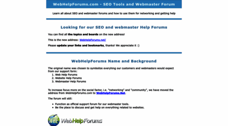 webhelpforums.com