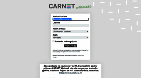 webmail.carnet.hr