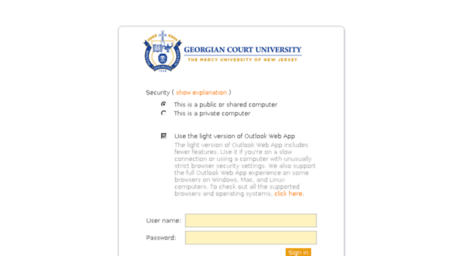 webmail.georgian.edu