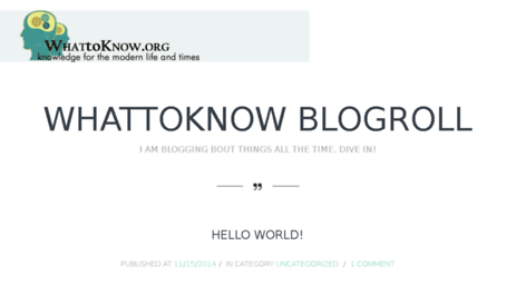 whattoknow.org