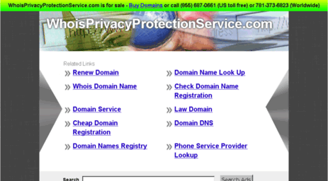 whoisprivacyprotectionservice.com