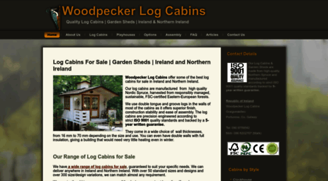 woodpeckerlogcabins.com