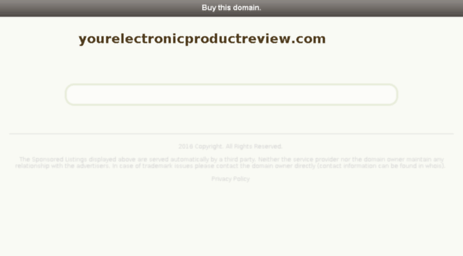 yourelectronicproductreview.com