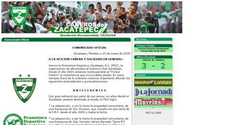 zacatepecfutbol.com