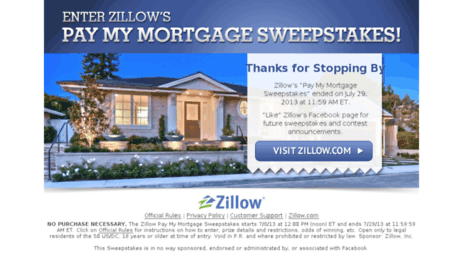 zillowpaymymortgage.prizelogic.com