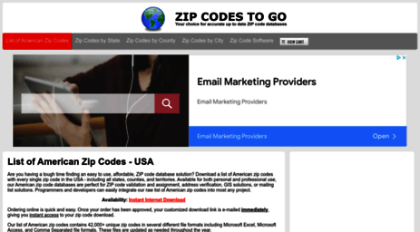 zipcodestogo.com